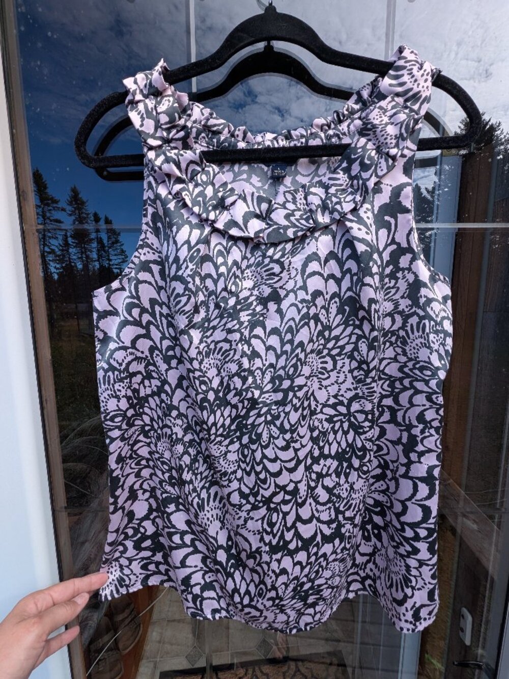 banana Republic mauve dress top